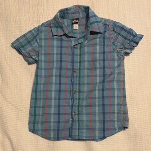 Tea Collection Kids Plaid Shirt - Blue